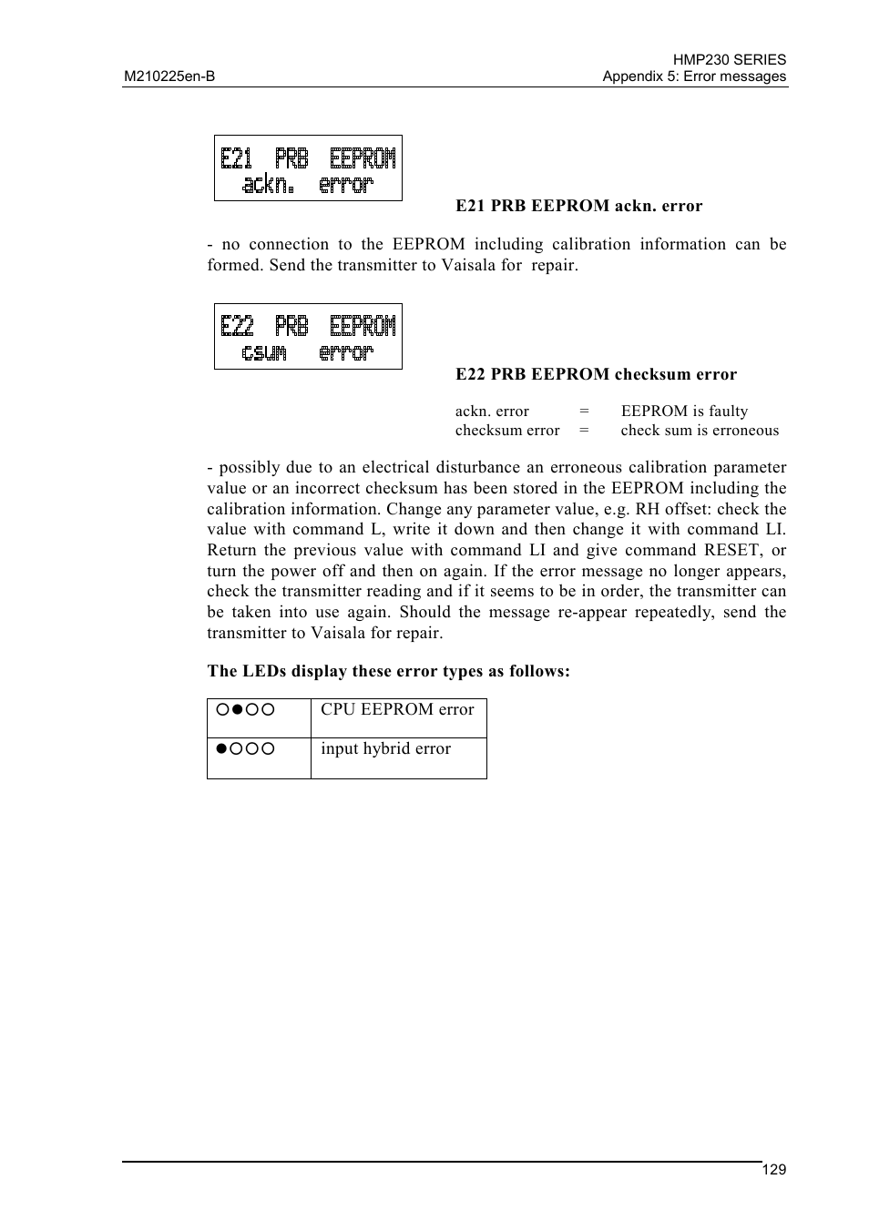 Vaisala HMP230 User Manual | Page 135 / 163
