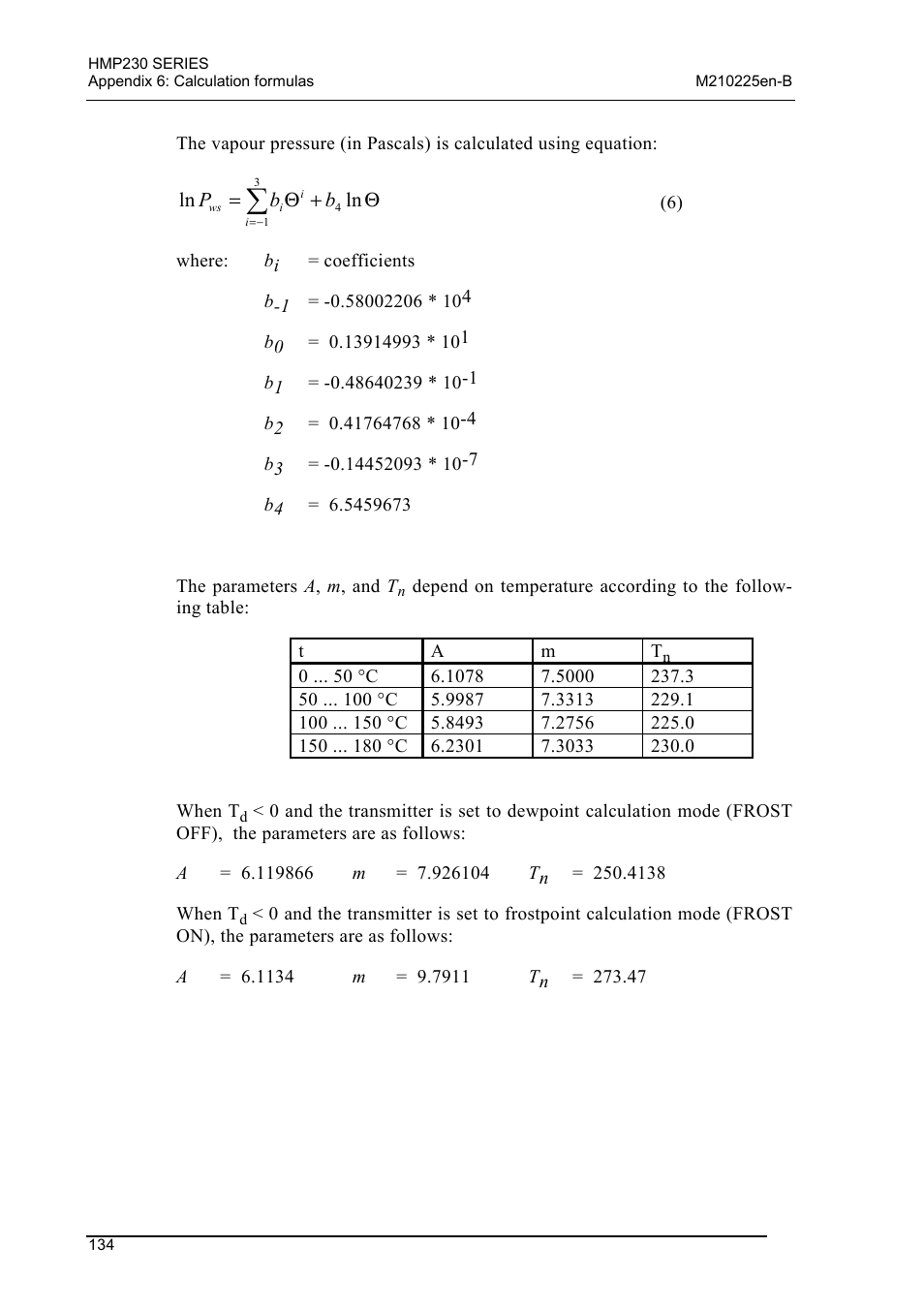 Vaisala HMP230 User Manual | Page 140 / 163