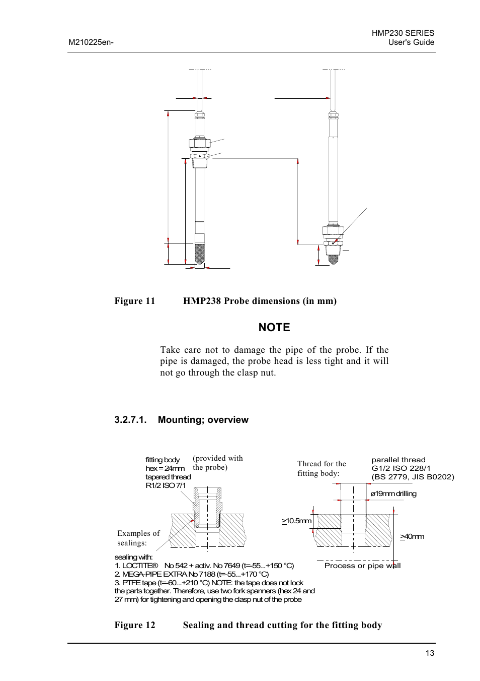 Vaisala HMP230 User Manual | Page 19 / 163