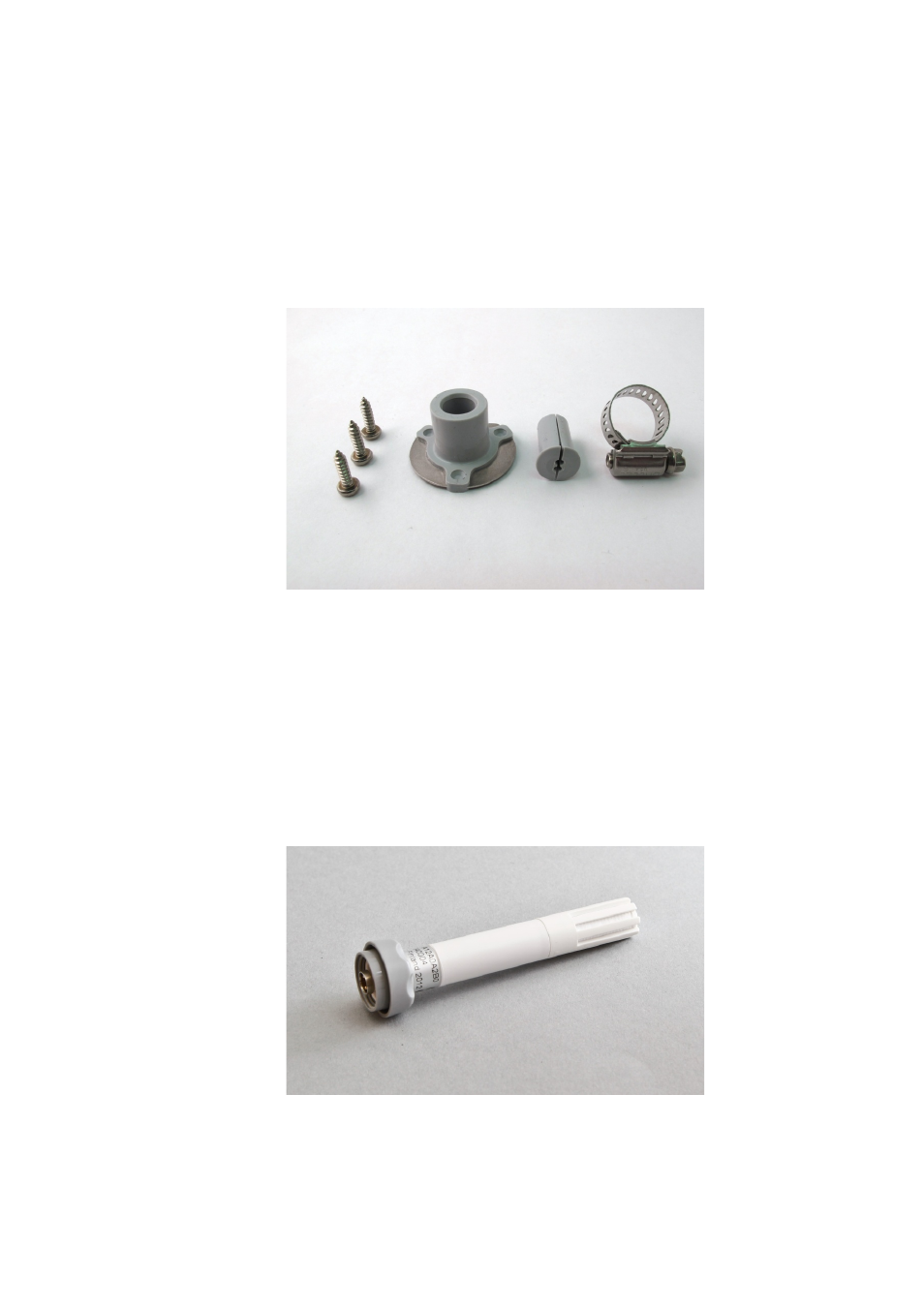 Probe mounting flange, Plastic locking bushing for hmp63 and hmp113 | Vaisala HMP110 User Manual | Page 19 / 71