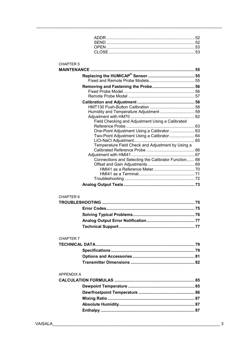 Vaisala HMT130 User Manual | Page 5 / 95