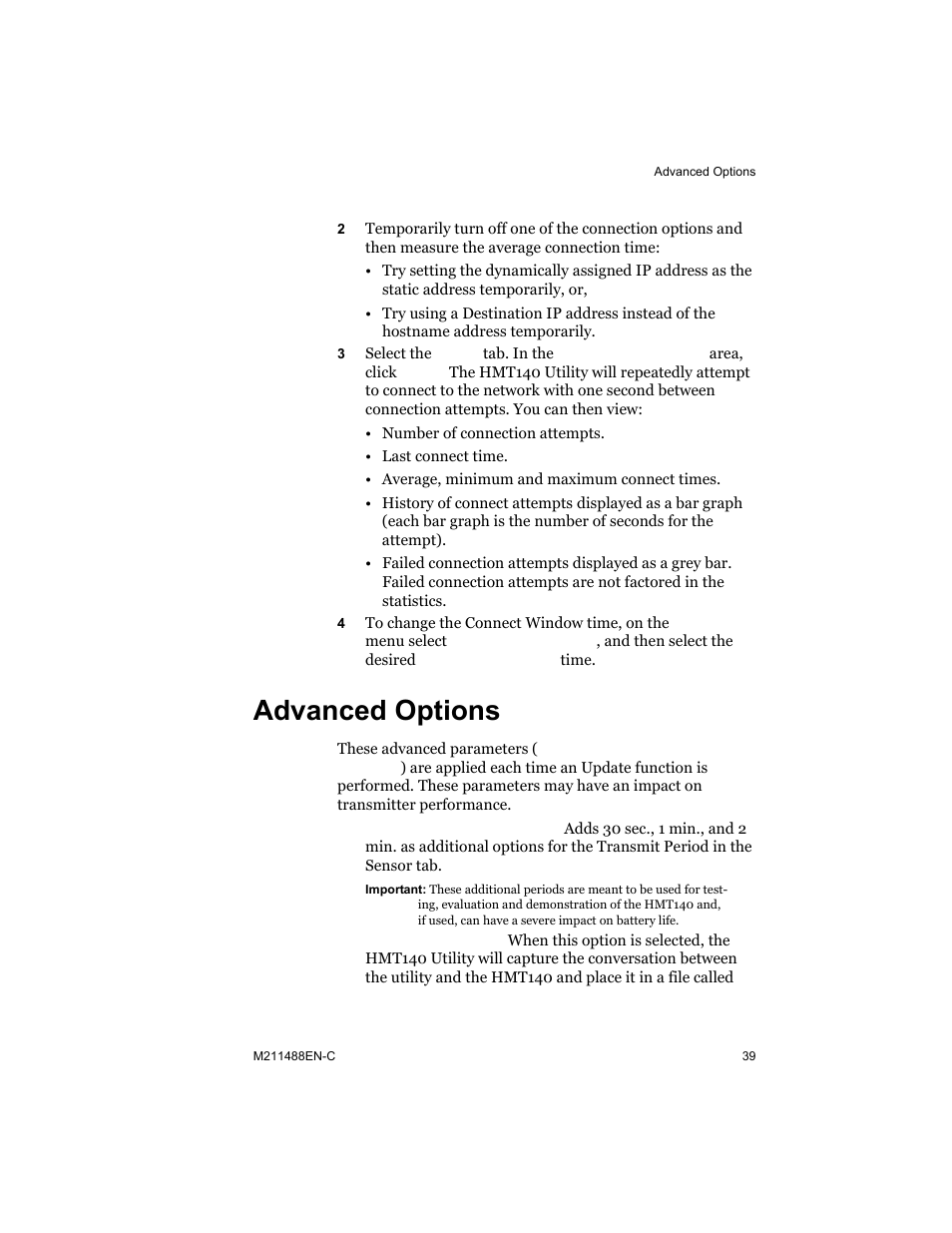 Advanced options | Vaisala HMT140 User Manual | Page 47 / 76