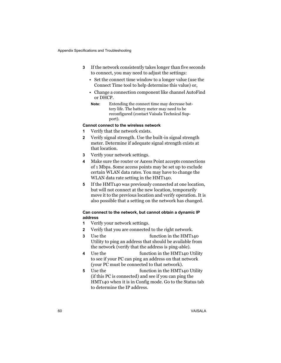 Vaisala HMT140 User Manual | Page 68 / 76