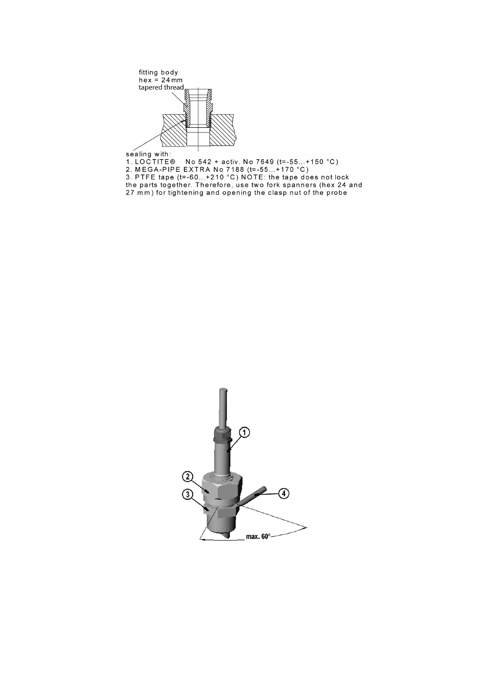 Tightening the clasp nut | Vaisala HMT310 User Manual | Page 30 / 88