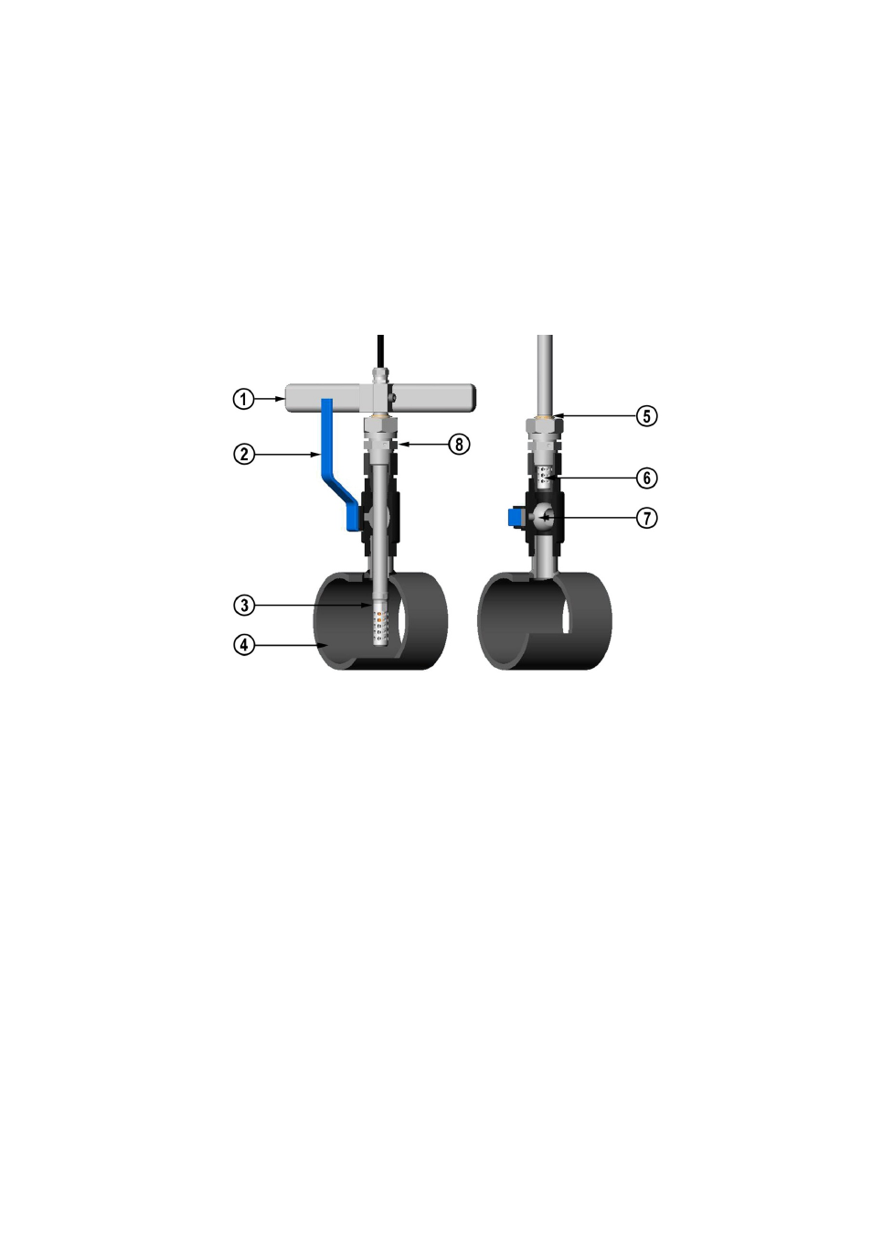 Ball valve installation kit for hmt338, Figure 102, Ball valve installation kit for hmt338 on pa | Vaisala HMT330 User Manual | Page 194 / 209