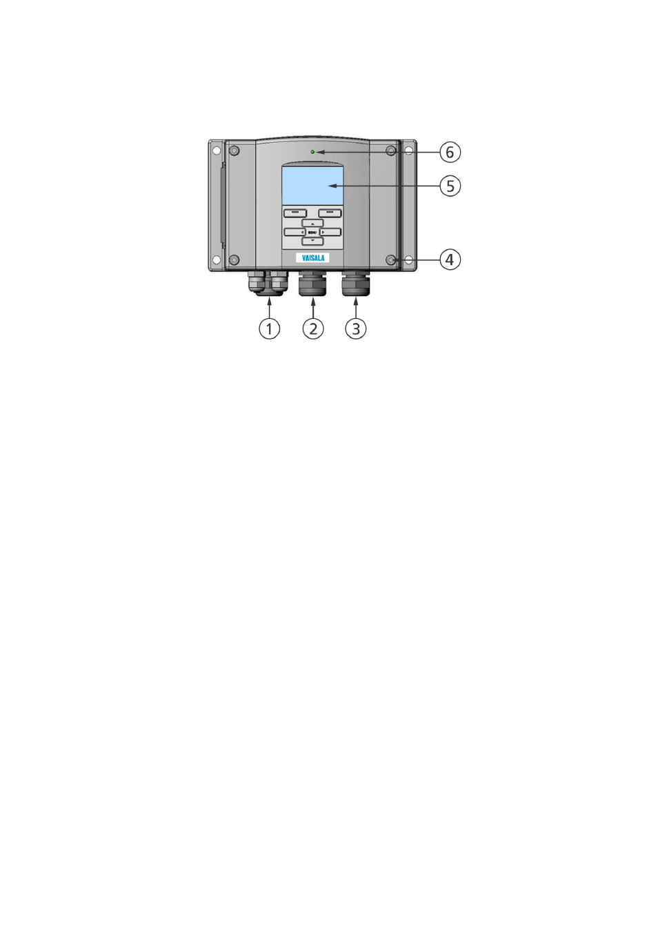Structure of the transmitter, Figure 1, Transmitter body | Vaisala HMT330 User Manual | Page 23 / 209