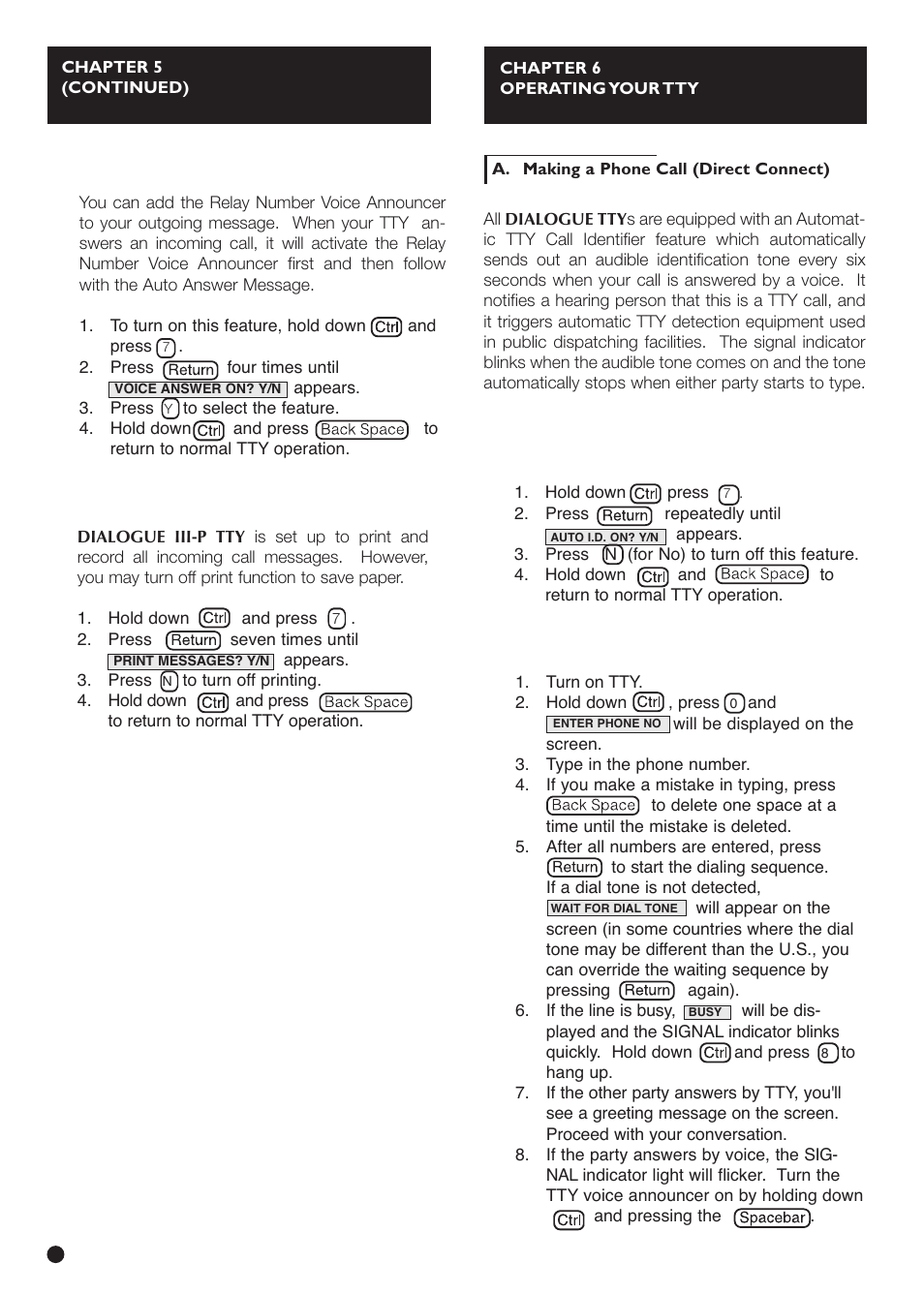 Ameriphone IIIP TTY User Manual | Page 12 / 33