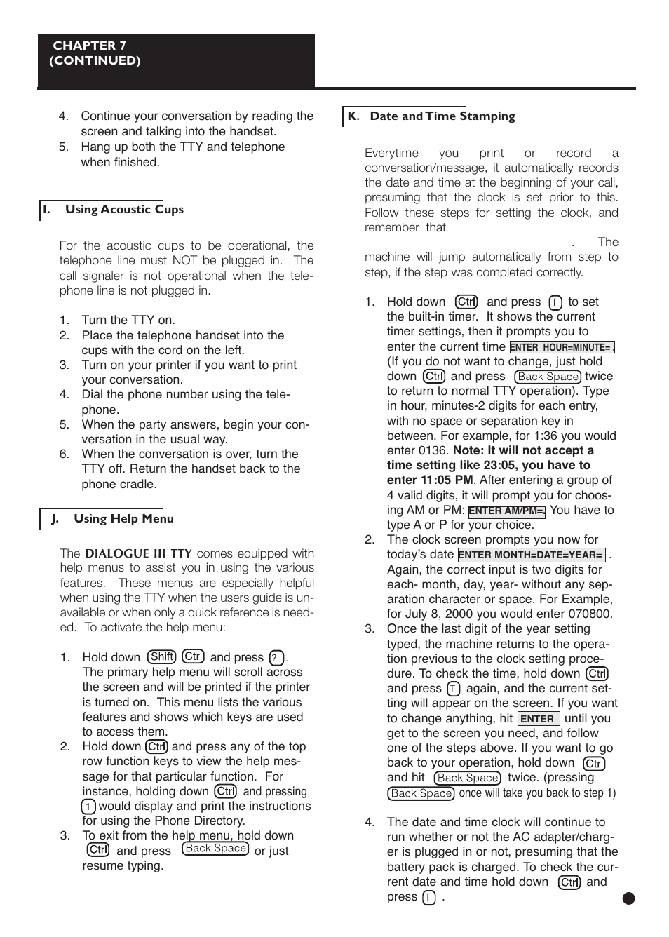 Ameriphone IIIP TTY User Manual | Page 19 / 33