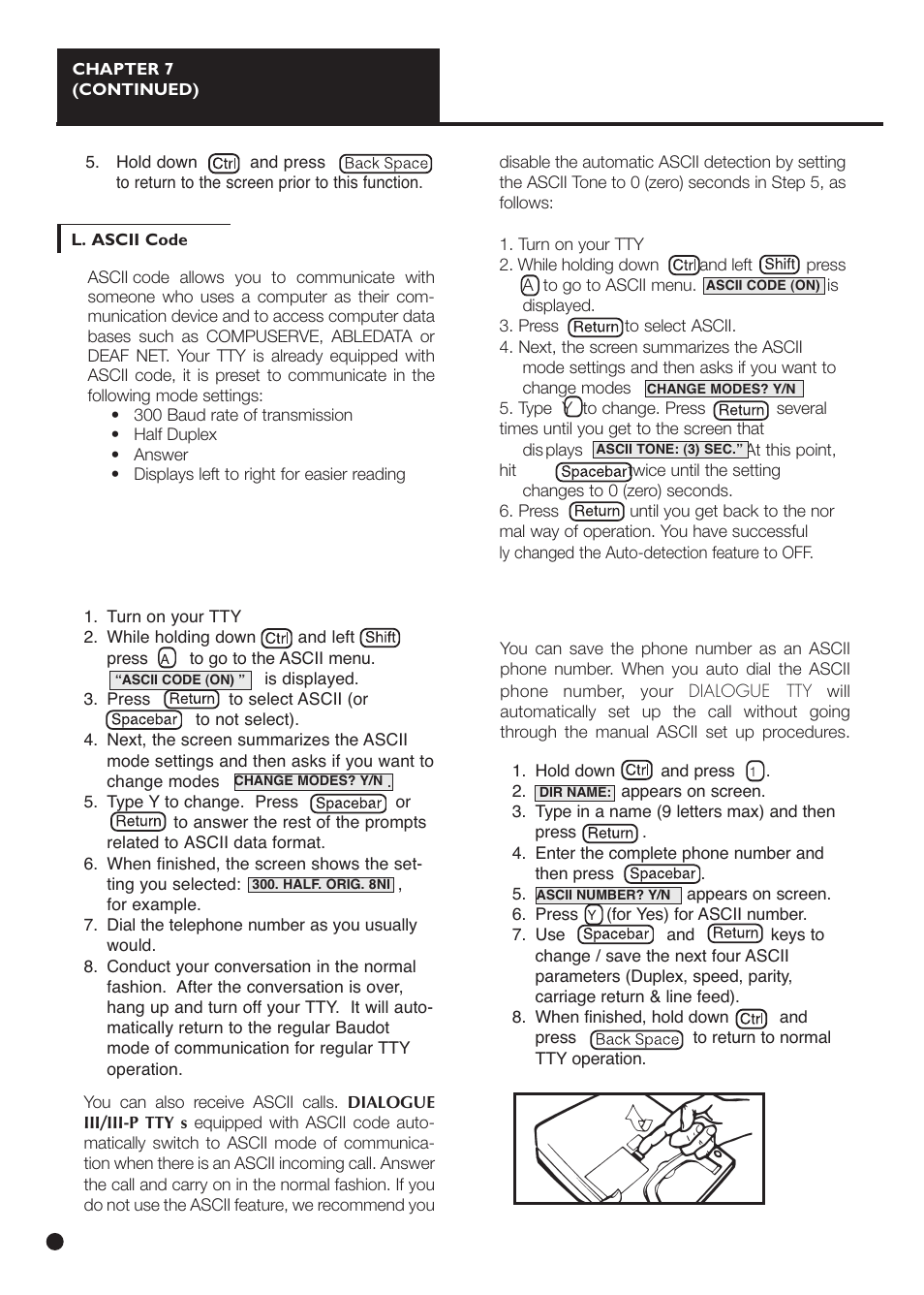 Ameriphone IIIP TTY User Manual | Page 20 / 33