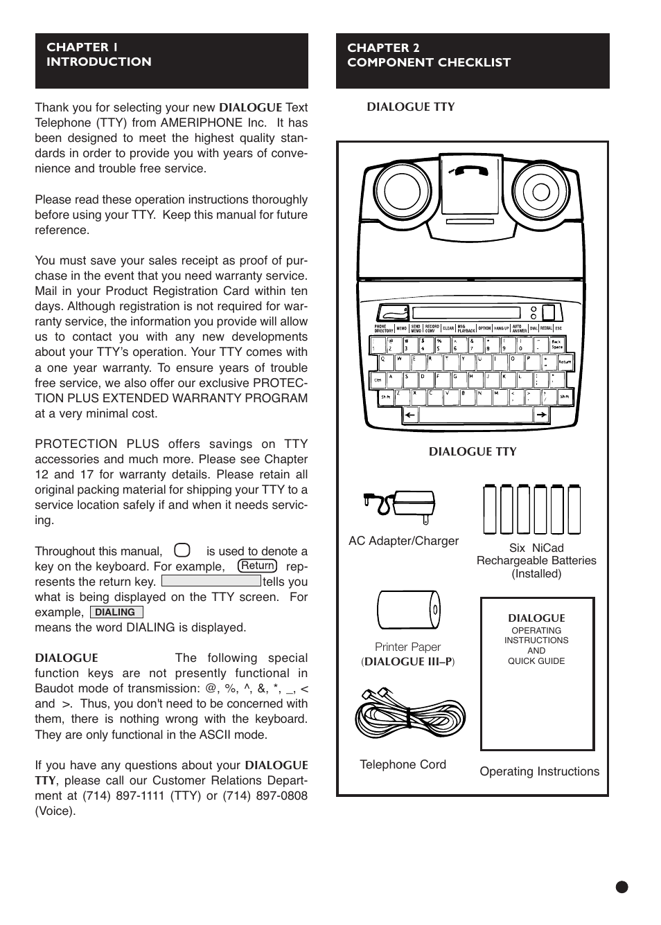 Ameriphone IIIP TTY User Manual | Page 5 / 33