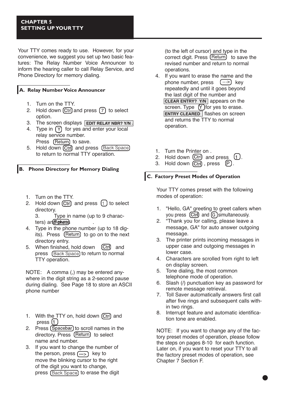 Ameriphone IIIP TTY User Manual | Page 9 / 33