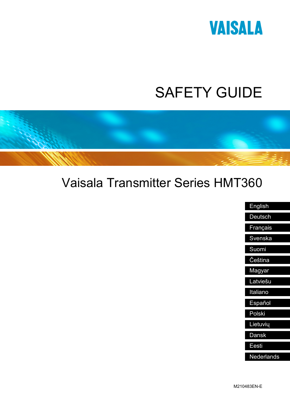 Vaisala HMT360 User Manual | 63 pages