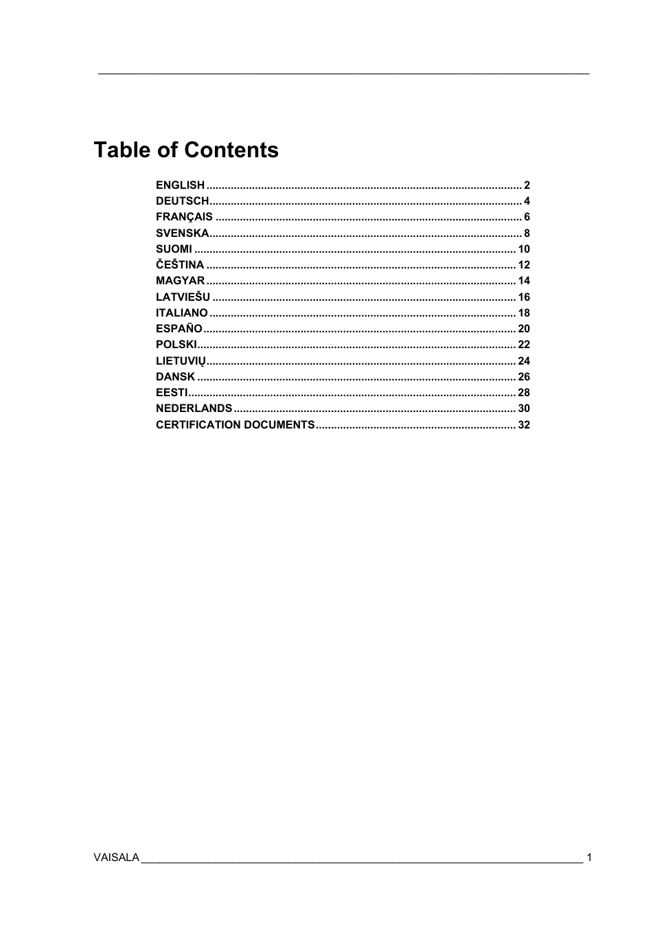 Vaisala HMT360 User Manual | Page 3 / 63