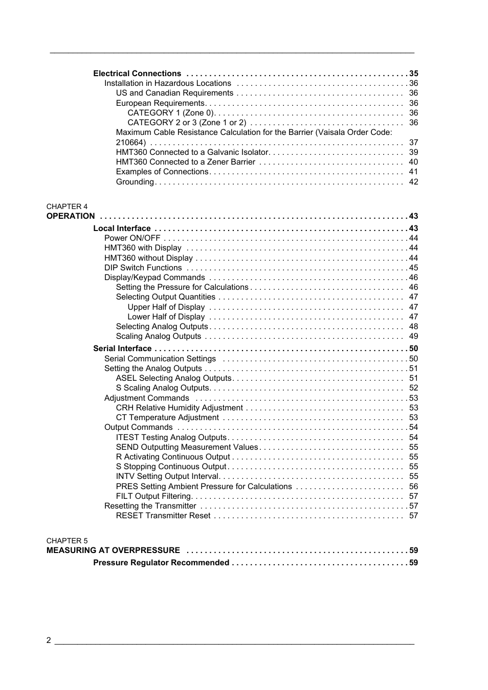 Vaisala HMT360 User Manual | Page 4 / 97