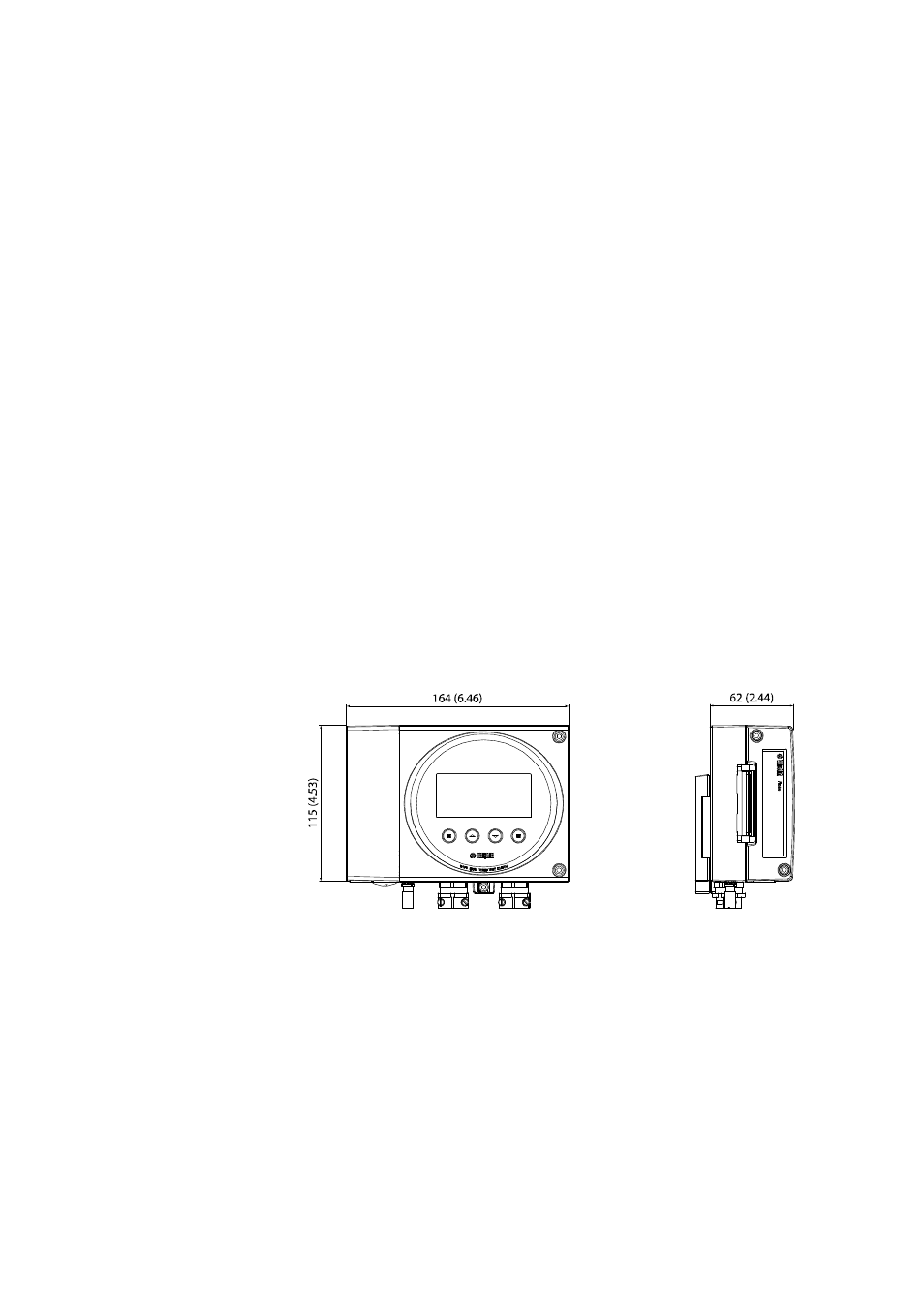 Appendix a dimensions, Transmitter housing, Appendix a | Dimensions | Vaisala HMT360N User Manual | Page 85 / 110