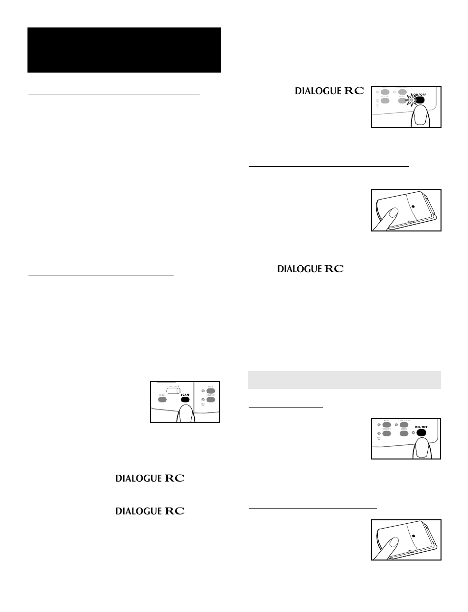 Chapter 5 (continued), C. answering phone calls 7 | Ameriphone RC-100 User Manual | Page 9 / 19