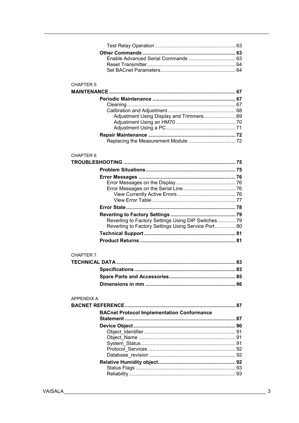 Vaisala HMW90 User Manual | Page 5 / 110