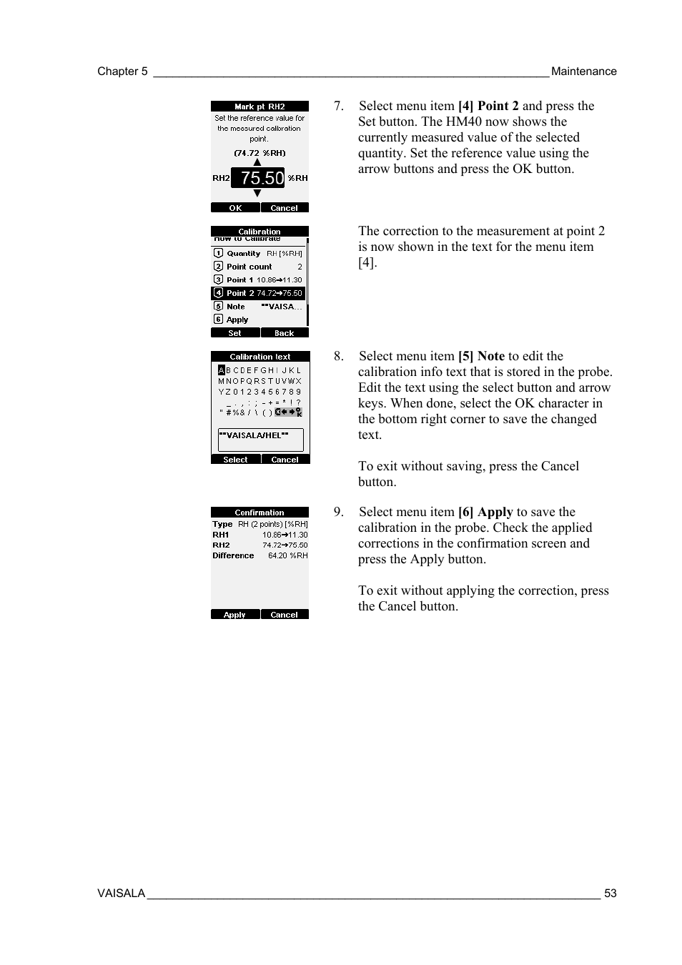 Vaisala SHM40 User Manual | Page 55 / 68
