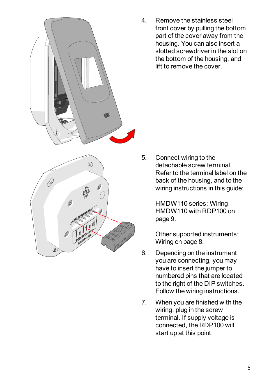 Vaisala RDP100 User Manual | Page 7 / 14