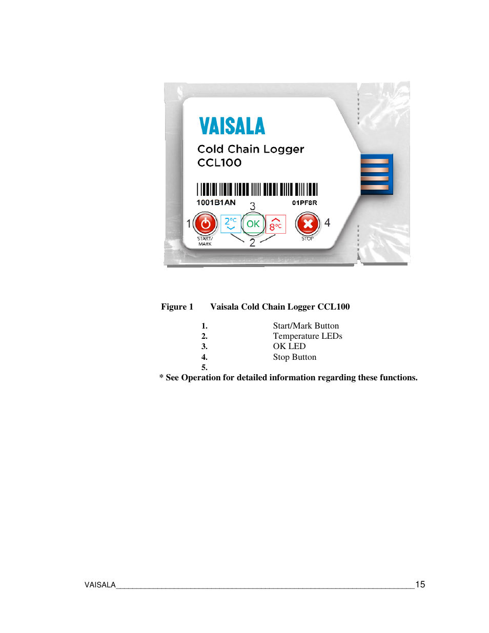 Vaisala CCL100 User Manual | Page 15 / 120