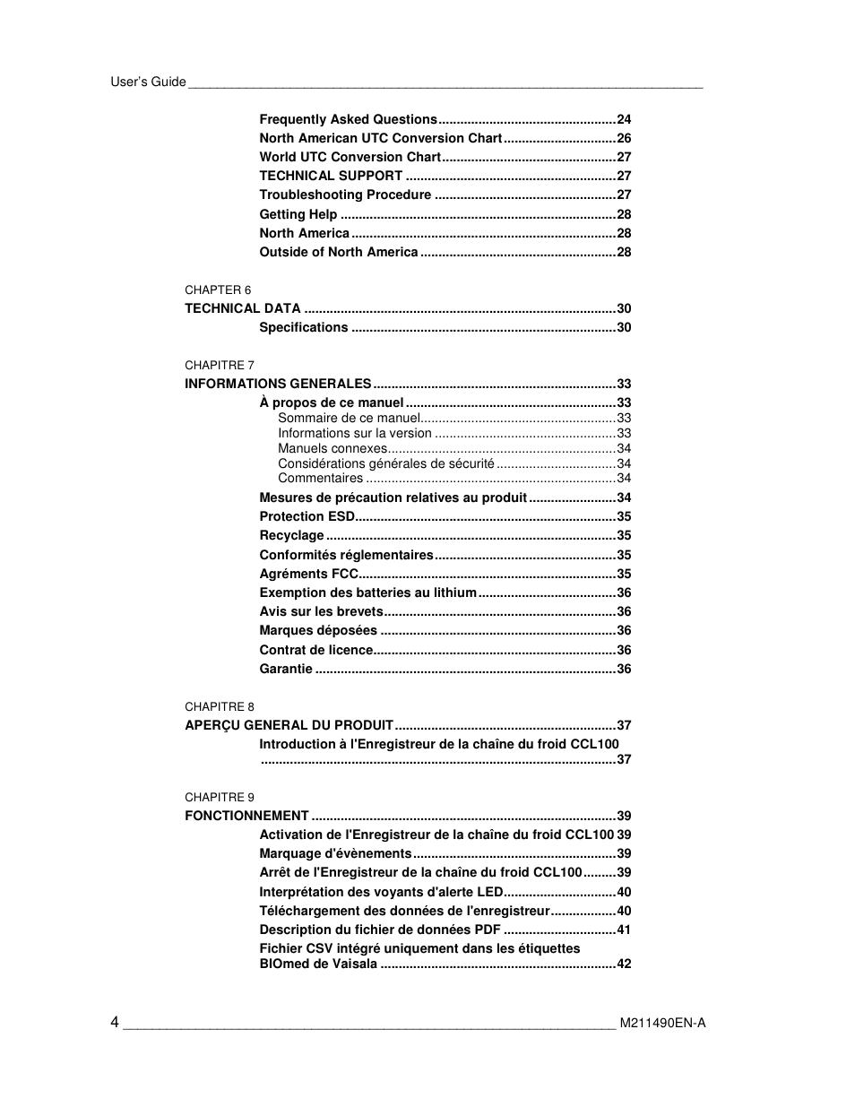 Vaisala CCL100 User Manual | Page 4 / 120