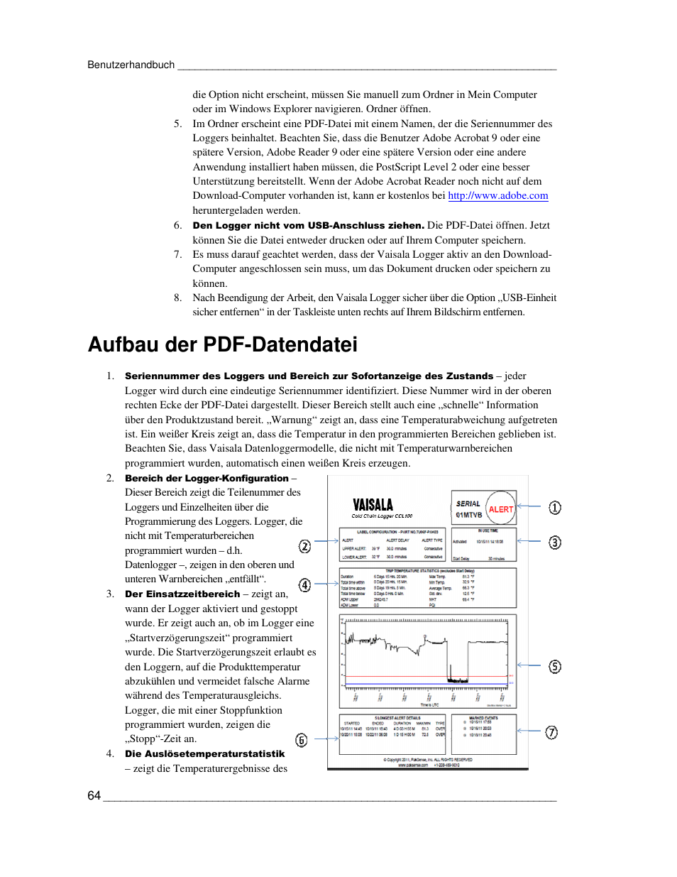 Aufbau der pdf-datendatei | Vaisala CCL100 User Manual | Page 64 / 120