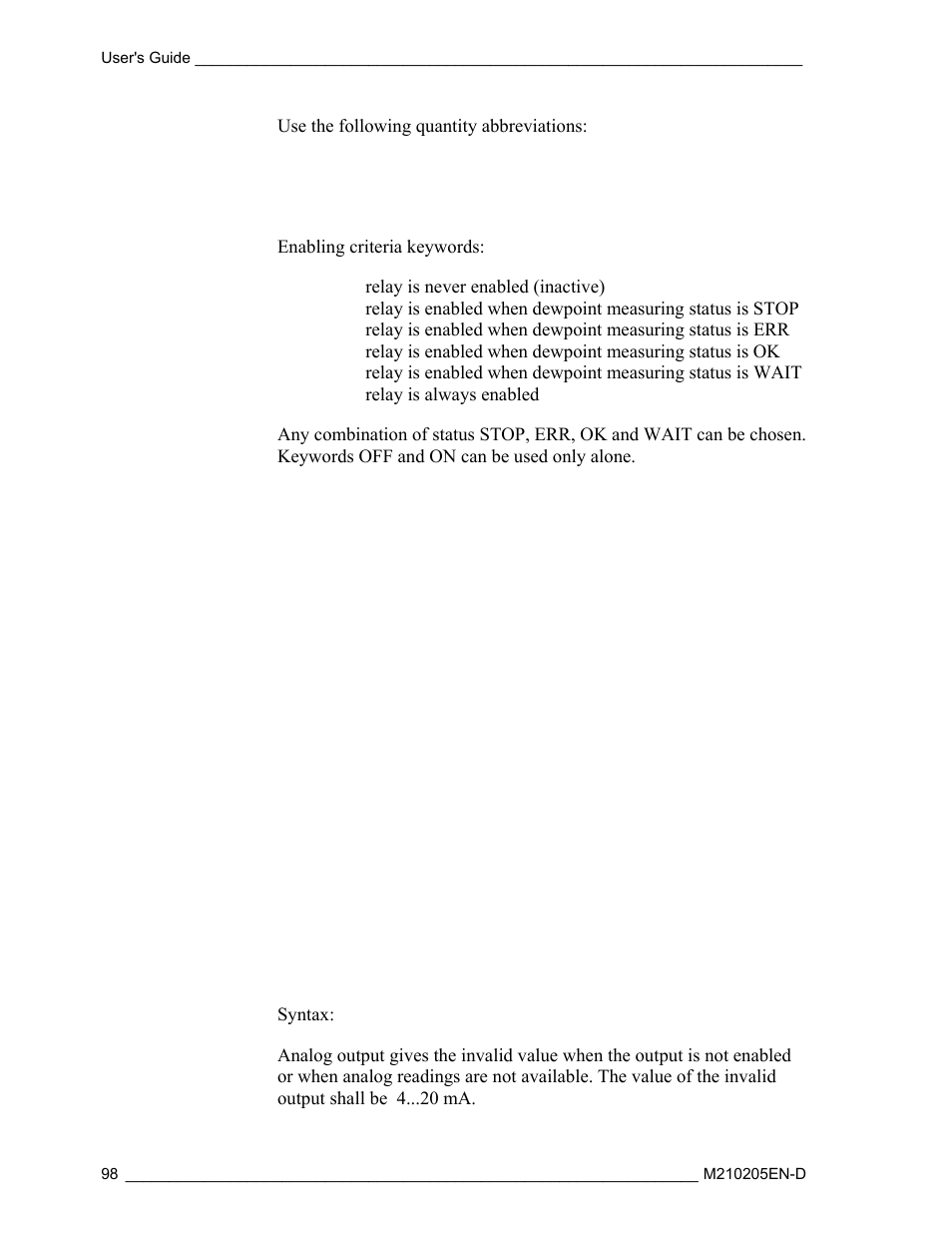 Vaisala DM500 User Manual | Page 100 / 138