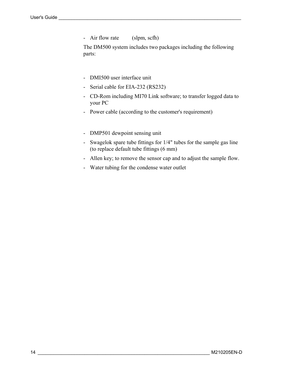 Vaisala DM500 User Manual | Page 16 / 138