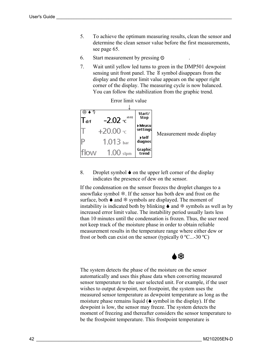 More about the moisture phases 67 | Vaisala DM500 User Manual | Page 44 / 138