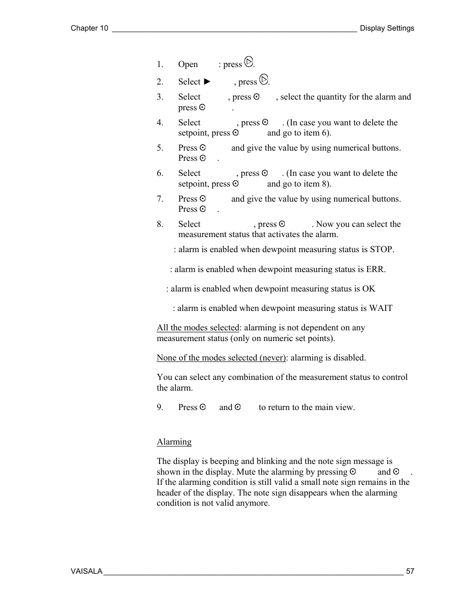 Vaisala DM500 User Manual | Page 59 / 138