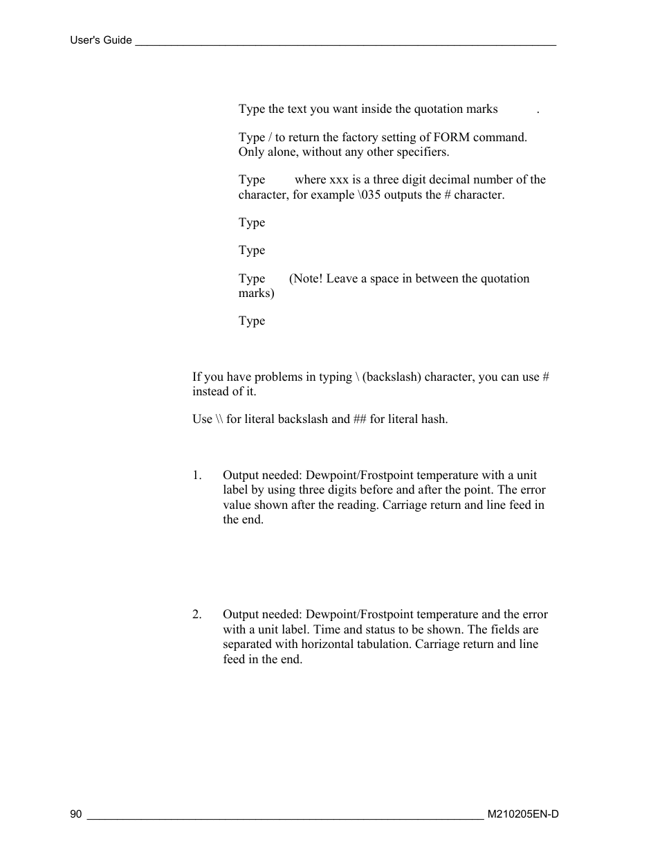 Vaisala DM500 User Manual | Page 92 / 138