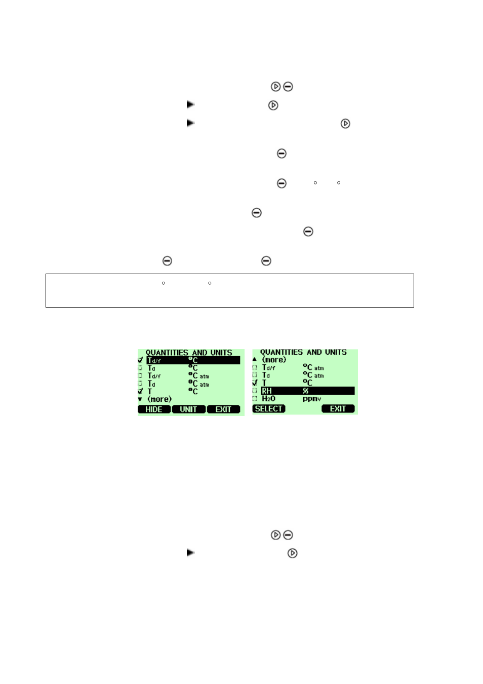 Rounding, Figure 6, Quantities and units menu | Vaisala DM70 User Manual | Page 24 / 93