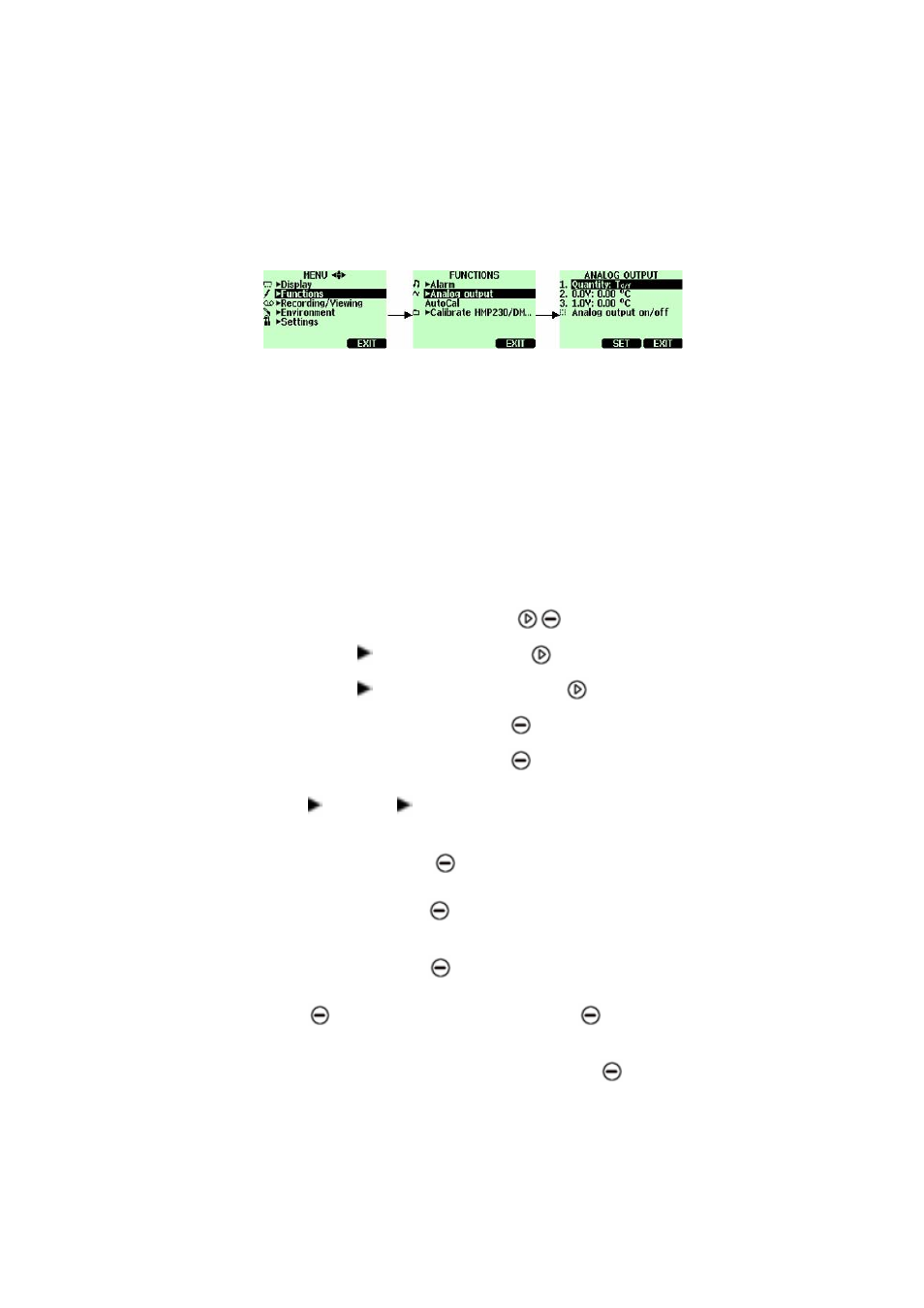 Analog output, Selecting and scaling the analog output, Figure 8 | Vaisala DM70 User Manual | Page 28 / 93