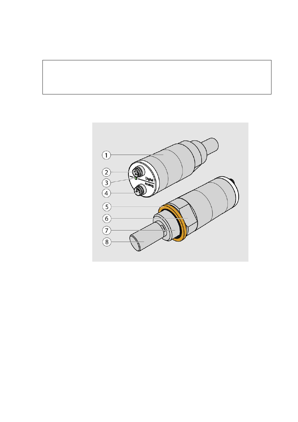 Transmitter parts, Model with g1/2” iso228/1 thread, Figure 1 | Dmt143 parts – model with iso thread | Vaisala DMT143 User Manual | Page 13 / 76