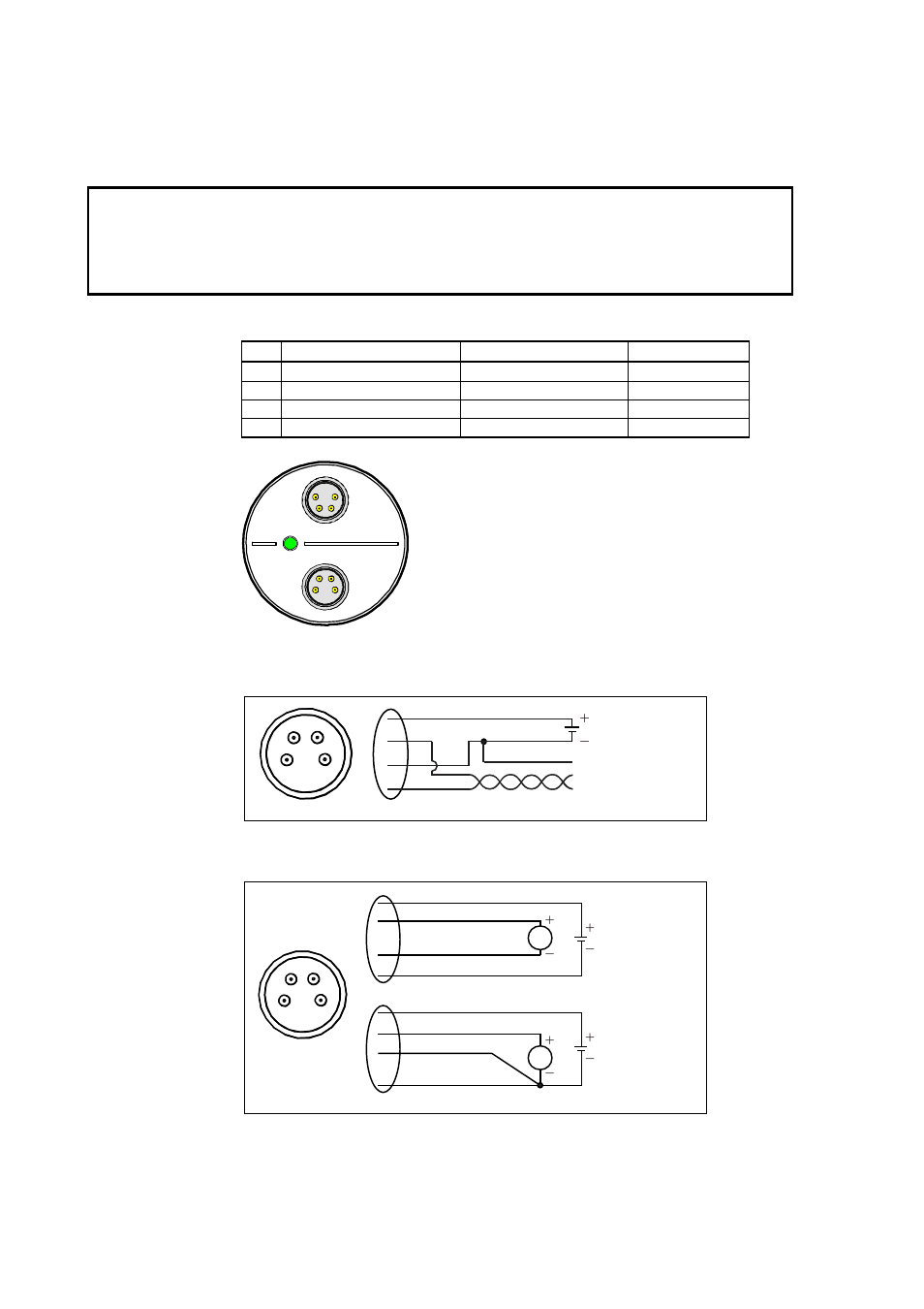 Wiring, Figure 8, Dmt143 digital and analog connectors | Figure 9, Wiring the digital connector, Figure 10, Wiring the analog connector, Table 5, Connector pinouts, Caution | Vaisala DMT143 User Manual | Page 24 / 76