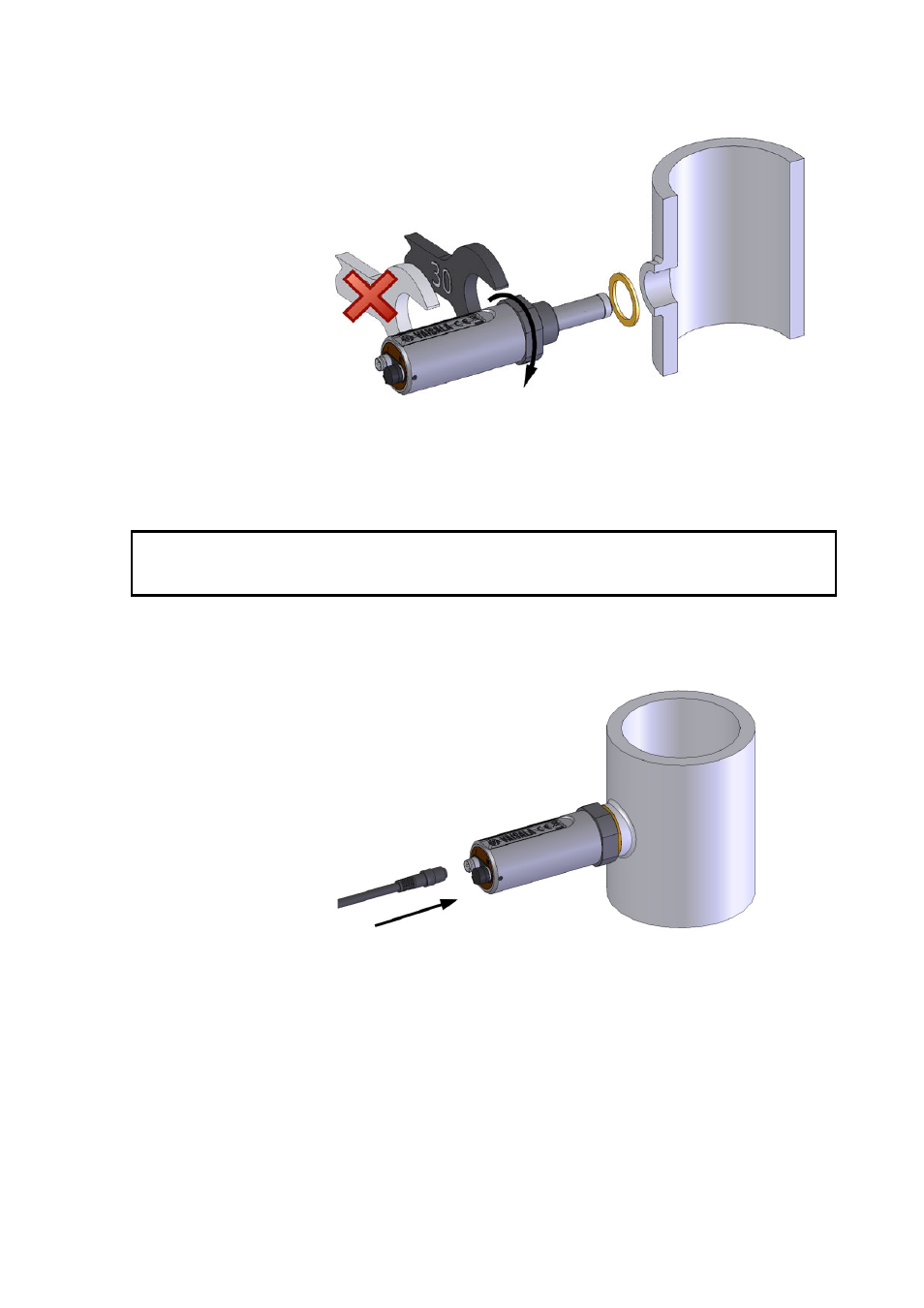 Figure 4, Installing the transmitter, Figure 5 | Connecting the cable, Caution | Vaisala DMT152 User Manual | Page 19 / 70