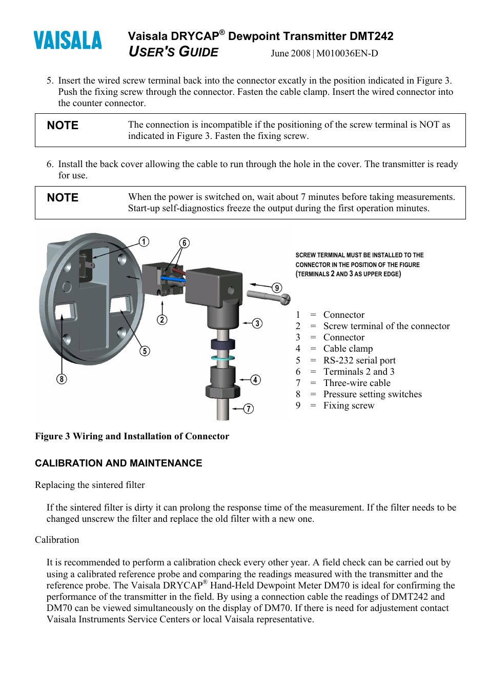 Uide | Vaisala DMT242 User Manual | Page 2 / 4