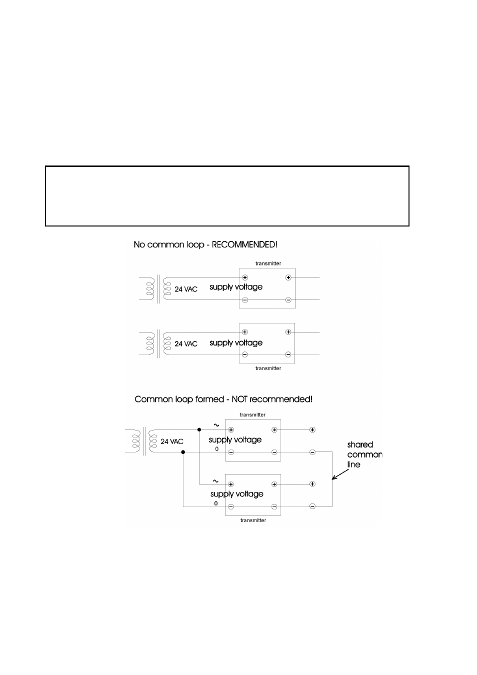 Connections to a 24 vac power supply, Figure 18, Connections to 24 vac power supply | Caution | Vaisala DMT340 User Manual | Page 36 / 191
