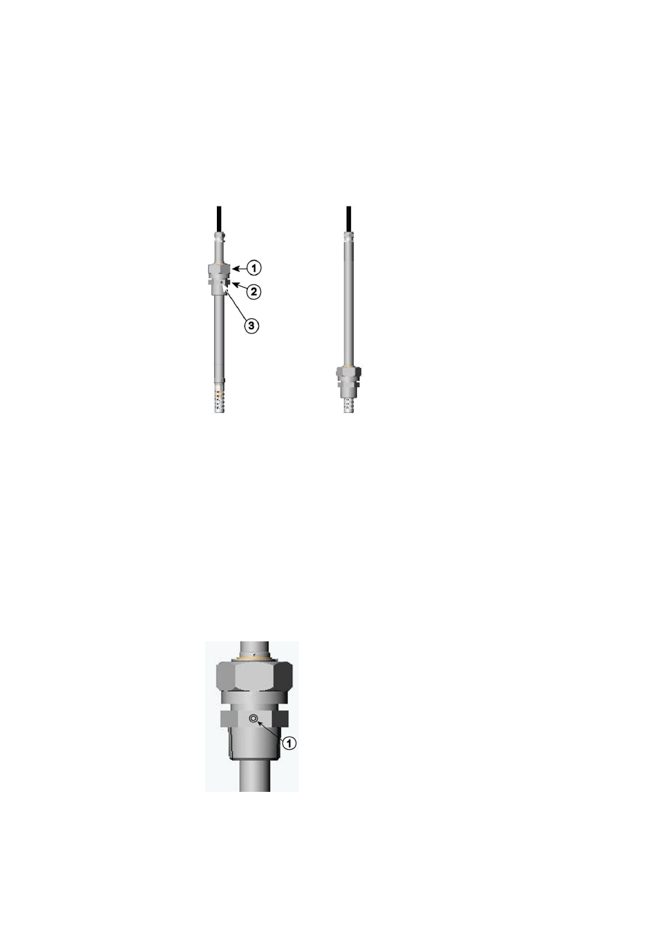 Dmt348 for pressurized pipelines, Figure 26, Dmt348 probe | Figure 27, Leak screw in the dmt348 probe | Vaisala DMT340 User Manual | Page 43 / 191