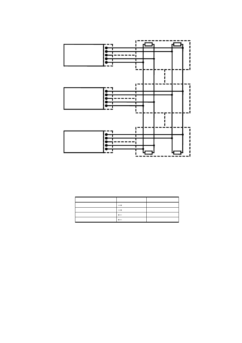 Figure 42, Wire rs-485 bus, Table 6 | Wire (switch 3: on) | Vaisala DMT340 User Manual | Page 64 / 191