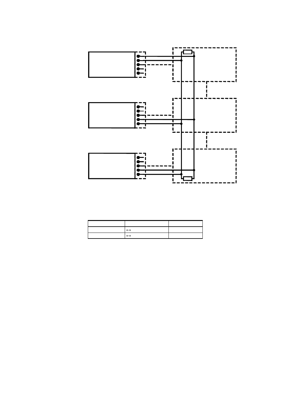Figure 43, Wire rs-485 bus, Table 7 | Wire (switch 3: off) | Vaisala DMT340 User Manual | Page 65 / 191