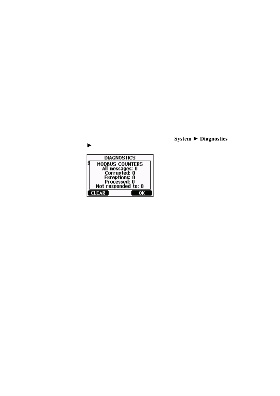 Diagnostic modbus counters, Viewing counters using display/keypad, Viewing counters using service port | Vaisala DMT346 User Manual | Page 143 / 185