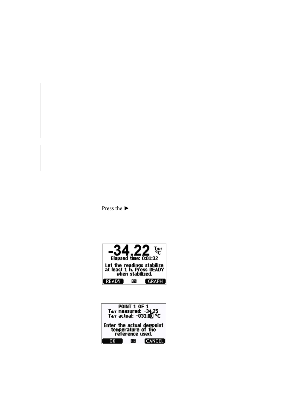 One-point dewpoint adjustment, One-point dewpoint adjustment using display/keypad | Vaisala DMT346 User Manual | Page 155 / 185