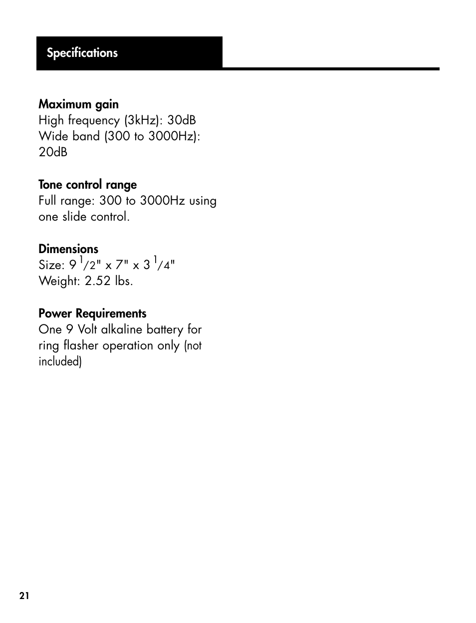 Ameriphone DIALOGUE XL 30 User Manual | Page 27 / 28
