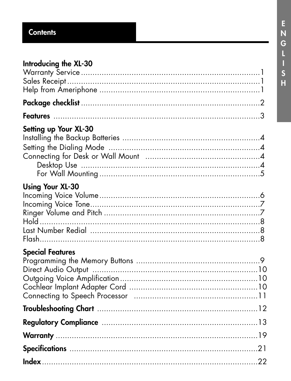 Ameriphone DIALOGUE XL 30 User Manual | Page 6 / 28