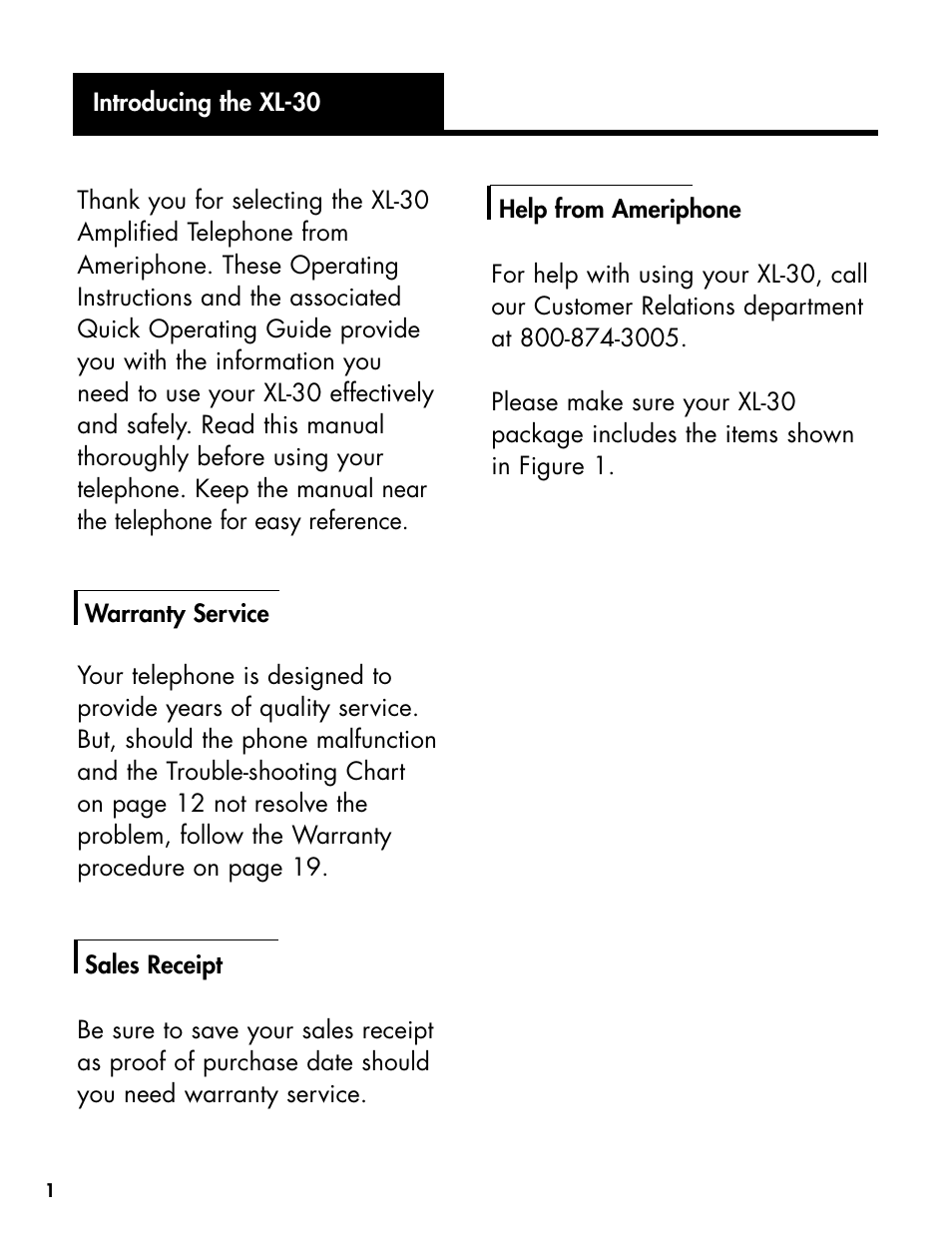 Ameriphone DIALOGUE XL 30 User Manual | Page 7 / 28