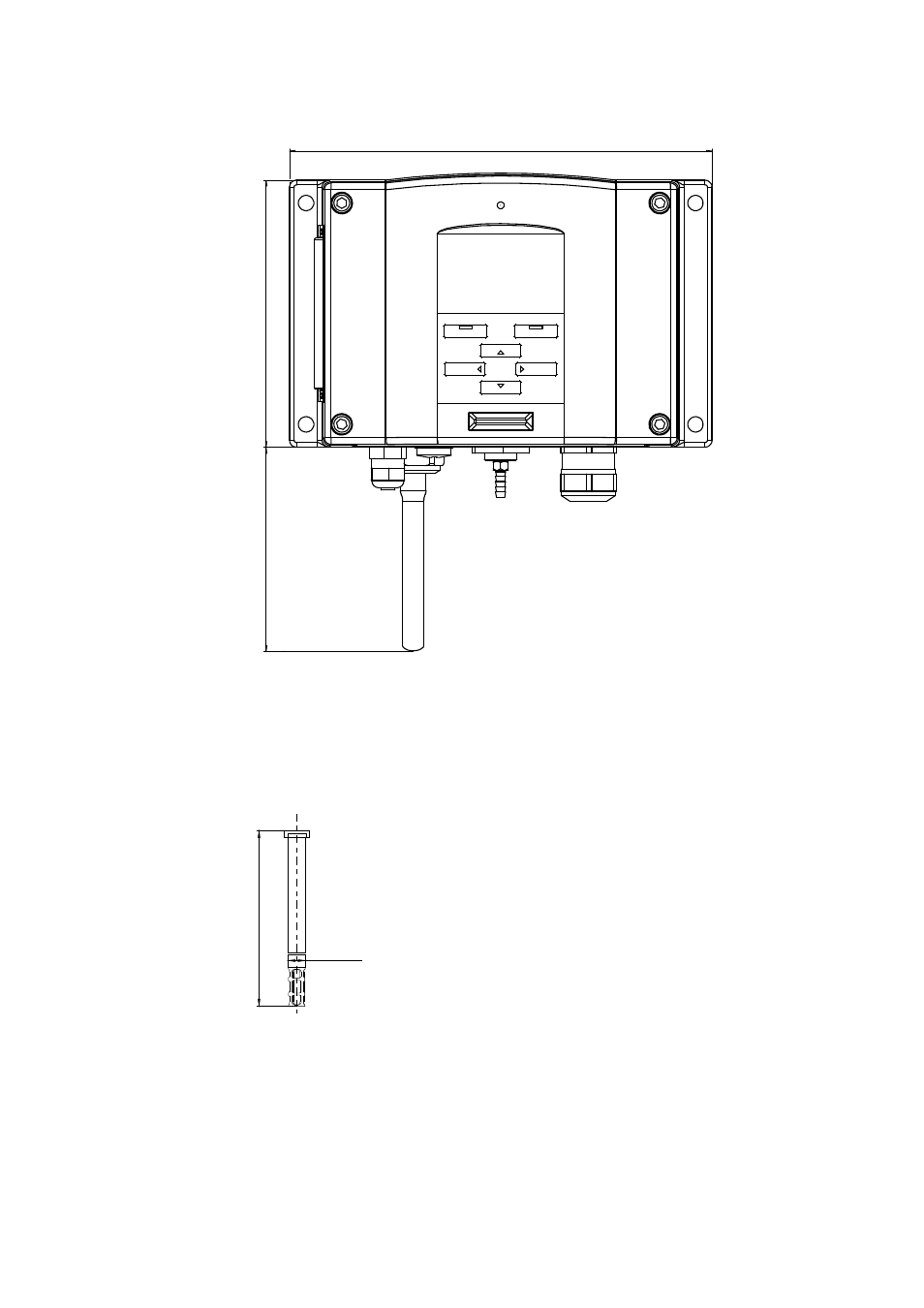 Ptu301, Figure 80, Wlan antenna dimensions | Figure 81, Ptu301 fixed probe dimensions, N figure 80 on p | Vaisala PTU300 User Manual | Page 194 / 217