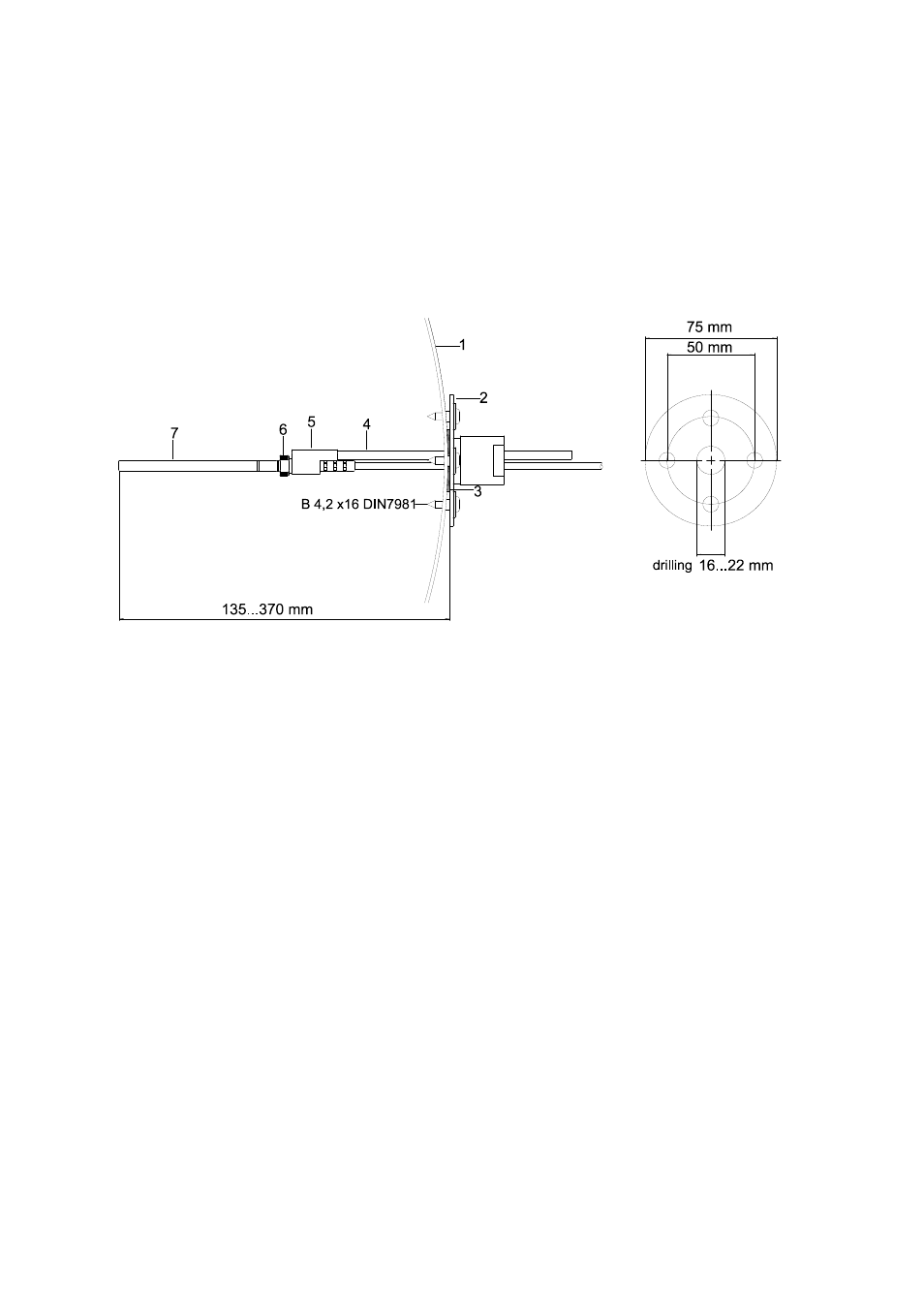 Rh probe installation, Figure 87, Duct mounting installation kit for t-probe | Vaisala PTU300 User Manual | Page 198 / 217