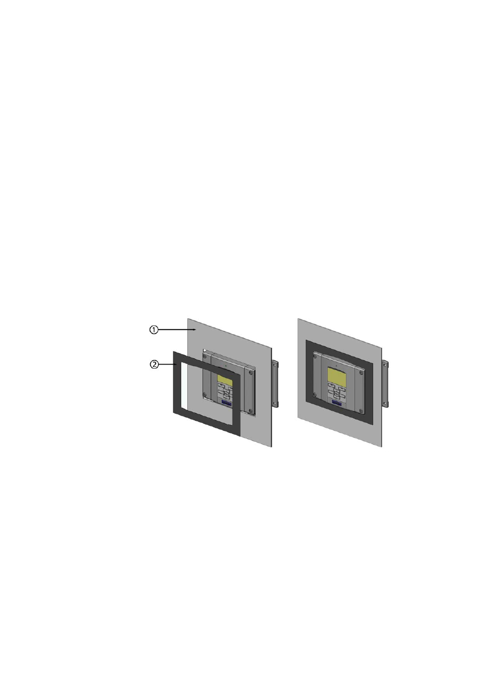 Panel mounting frame, Figure 16 | Vaisala PTU300 User Manual | Page 37 / 217
