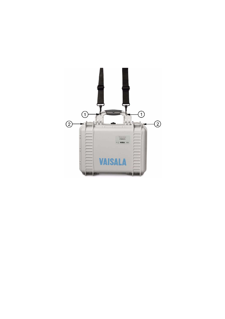 Basic use of the mi70 indicator, Figure 6, Transport case with shoulder strap | Vaisala PTB330TS User Manual | Page 26 / 89